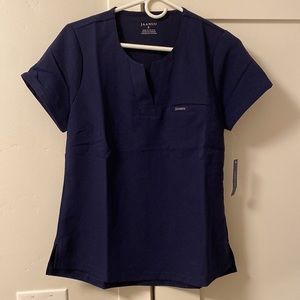 Jaanuu small women’s scrub top navy